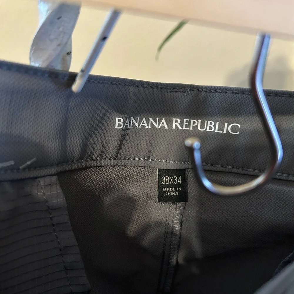 Banana Republic Men's Gray Performance Golf Pants Chinos 38x34